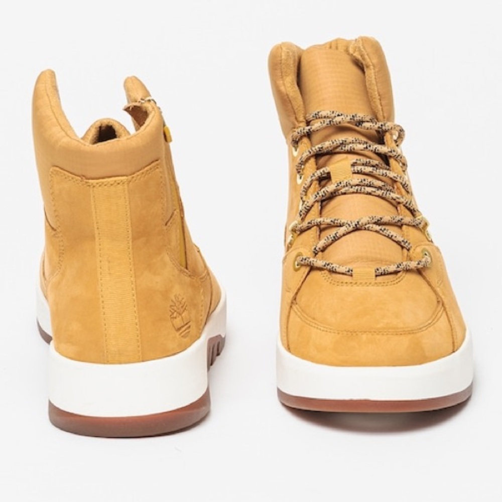 Timberland Men's Brown Supaway Side Zip Boots 'Wheat Nubuck' size 10 - Picture 5 of 10
